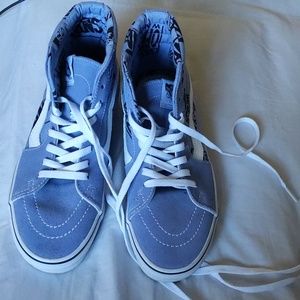 8 1/2 Blue high top vans only worn once